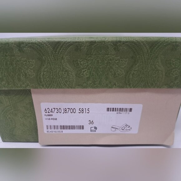 Gucci Women's Jelly Platform Sandals Slides Wild Rose Pink Rubber Size 36 / 6 US - Picture 16 of 16